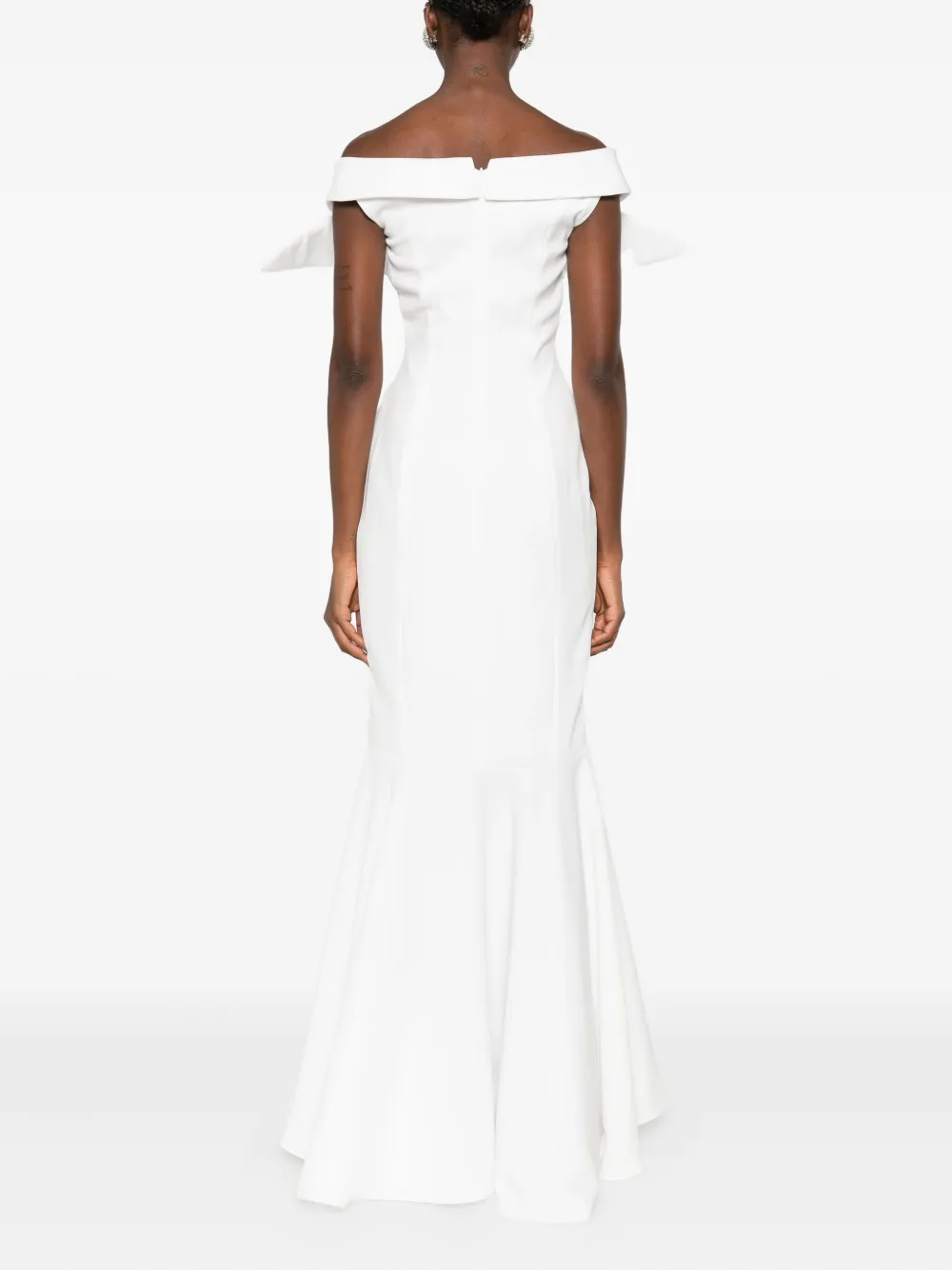 Vestiaire d'un Oiseau Libre Off-shoulder jurk Wit