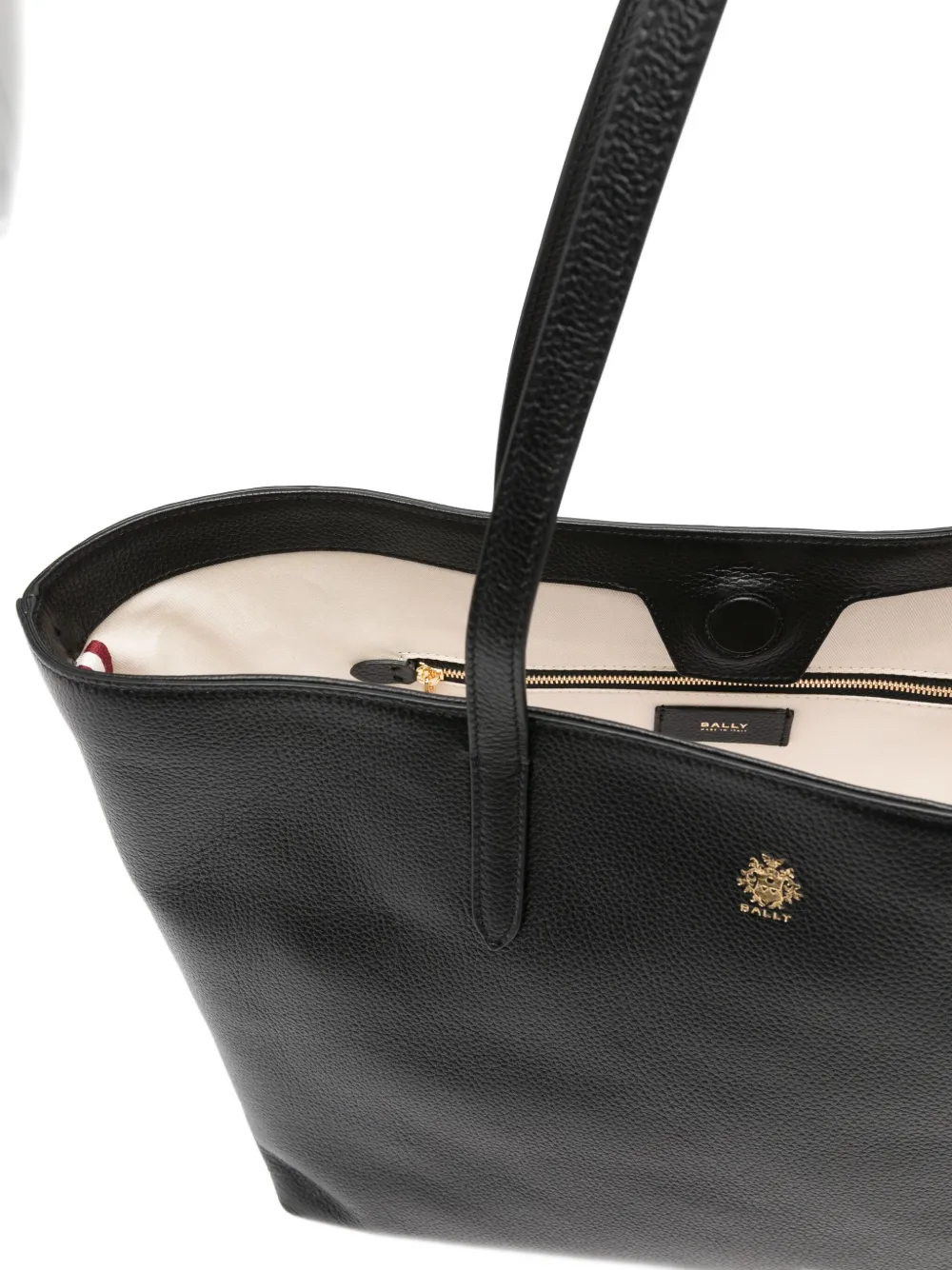 Bally Leather Shoulder Bag In Black
