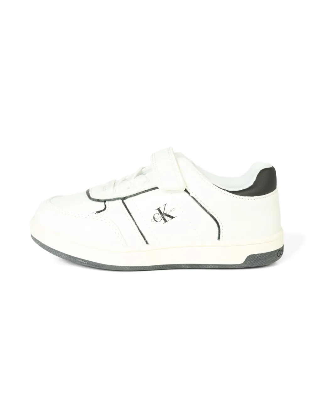 Calvin Klein Kids strap-detail logo sneakers White