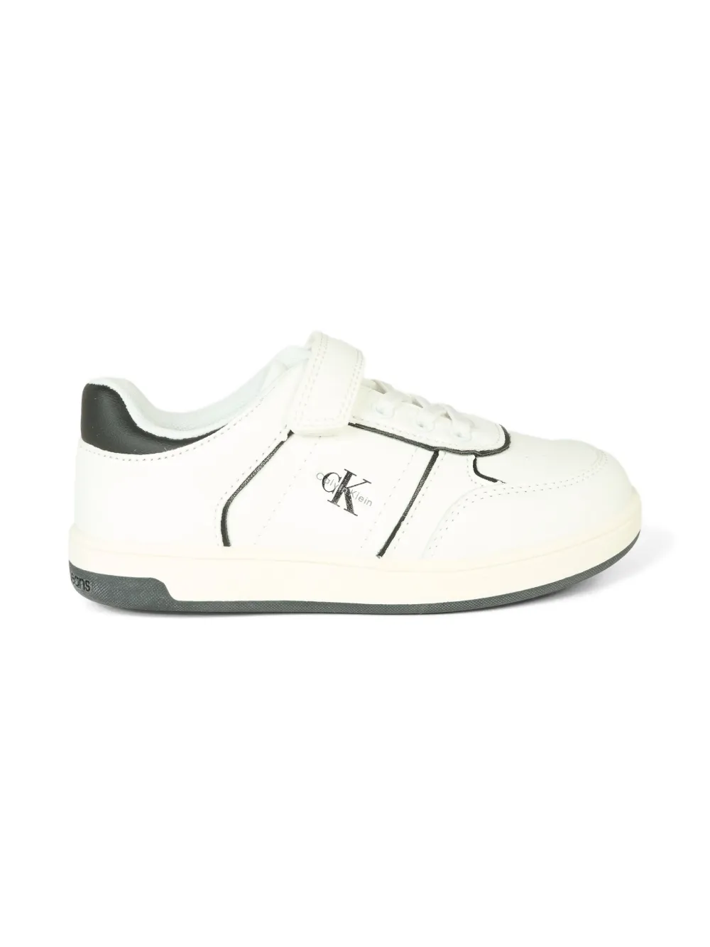 Calvin Klein Kids strap-detail logo sneakers White