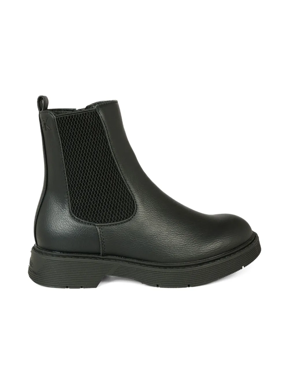 Calvin Klein Kids elastic-panel zip boots Black