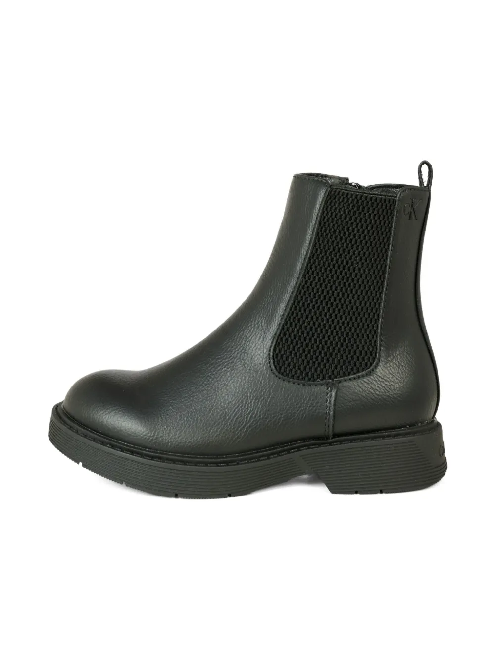Calvin Klein Kids elastic-panel zip boots Black