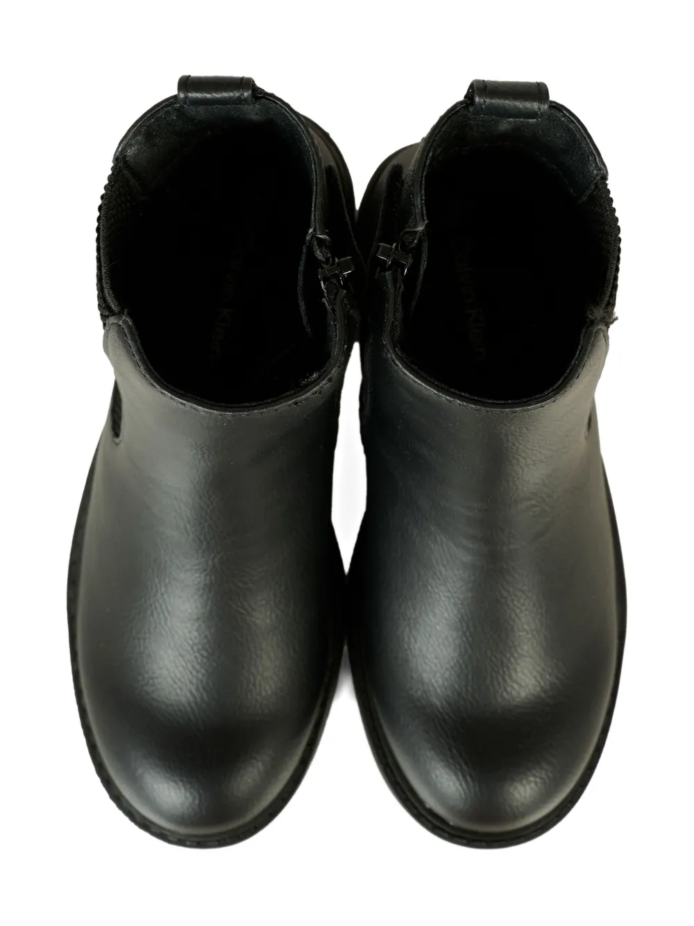 Calvin Klein Kids elastic-panel zip boots Black