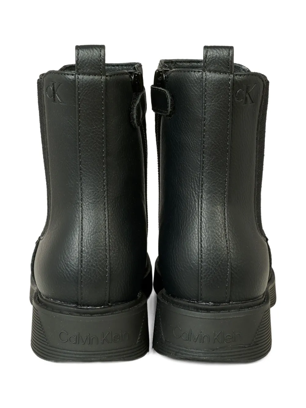 Calvin Klein Kids elastic-panel zip boots Black