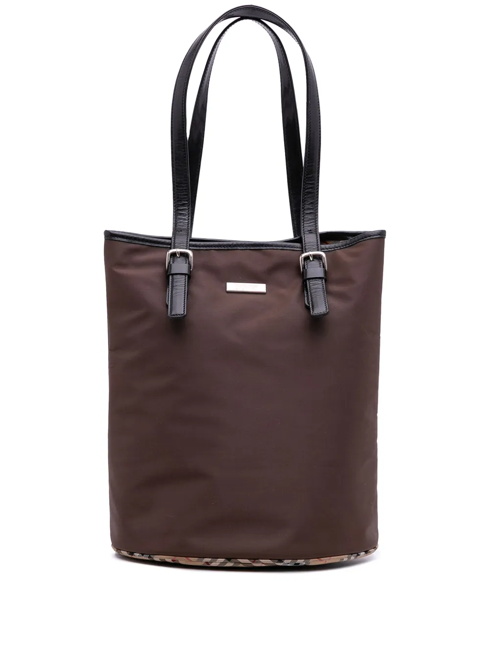 Burberry Pre-Owned 20th Century Nova Check Trimmed Nylon tote bag - Burberry Pre-Owned 20th Century Nova Check Trimmed Nylon tote bag -