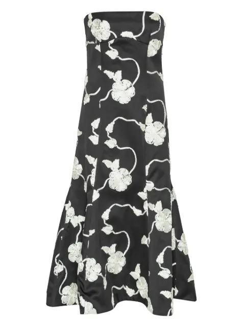 ROTATE BIRGER CHRISTENSEN flower midi dress