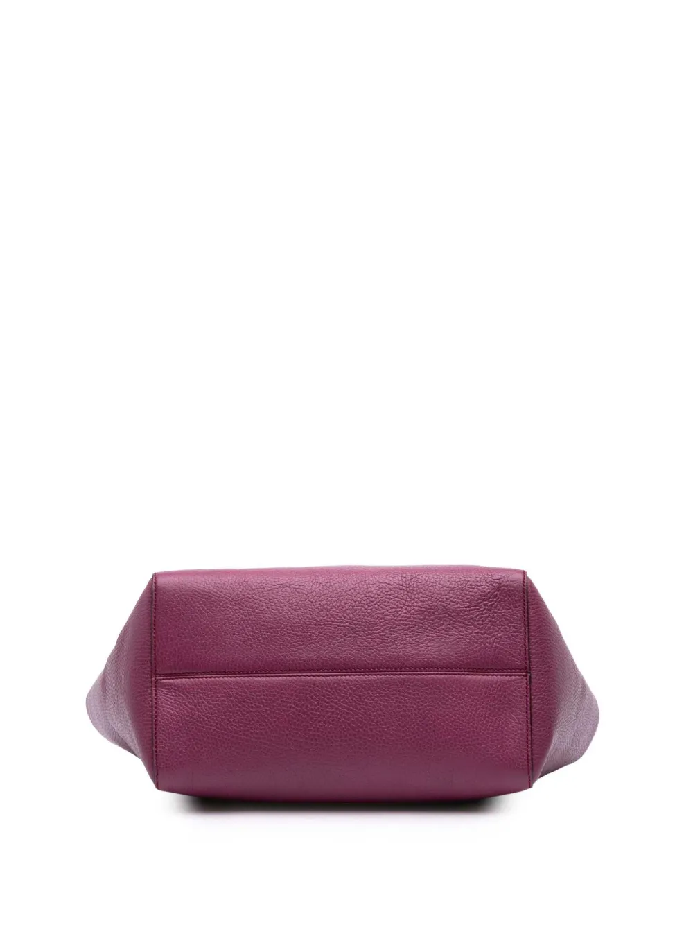Pre-owned Gucci 2016-2025 Medium Leather Swing Tote Bag In Purple