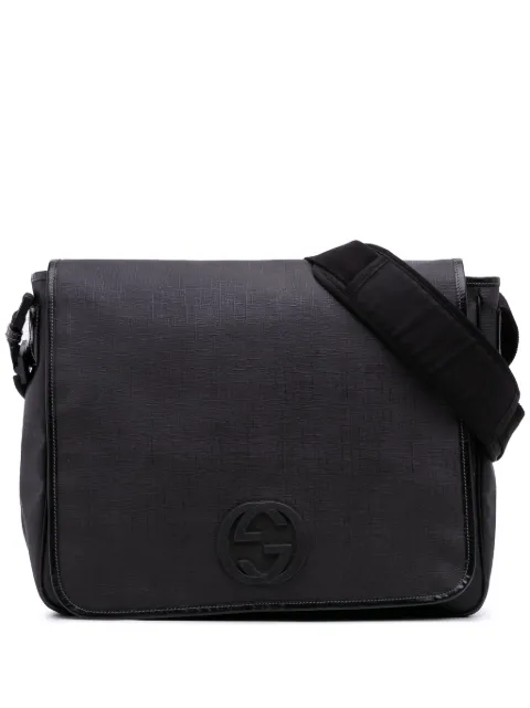 Gucci Pre-Owned 2016-2025 Large Coated Canvas Interlocking G Messenger Bag crossbody bag