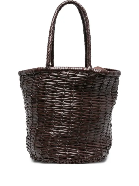 DRAGON DIFFUSION woven-leather bucket bag