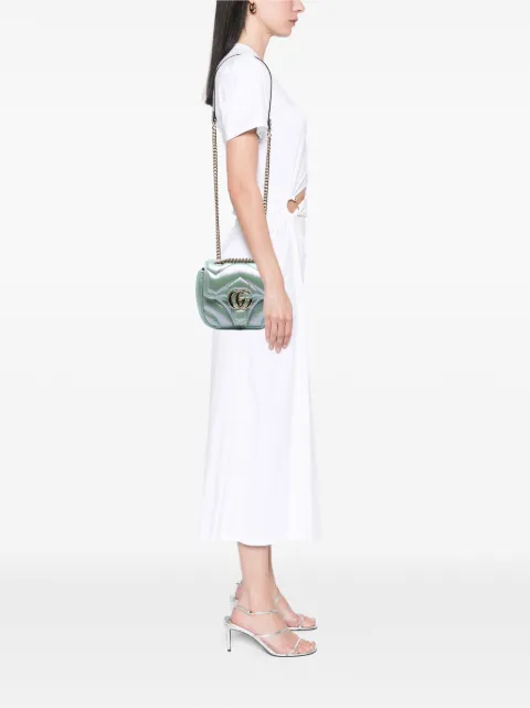 Gucci Pre-Owned bolsa crossbody GG Marmont mini de piel Matelasse con solapa 2016-2025