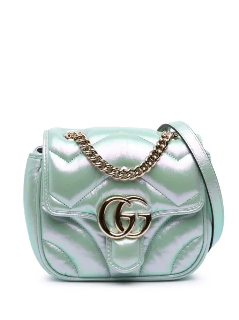Gucci Pre-Owned 2016-2025 Mini GG Marmont Matelasse Leather Flap crossbody bag