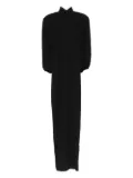 Vestiaire d'un Oiseau Libre high-neck puff-sleeve dress - Black