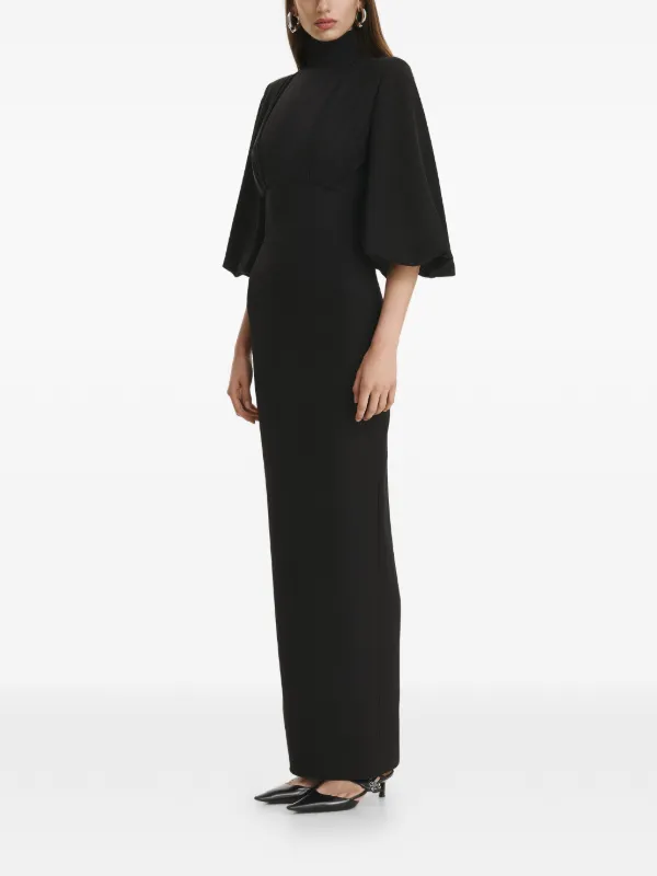black bell sleeve maxi dress Bell Sleeve Maxi Dress