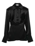 Vestiaire d'un Oiseau Libre shirt-collar mini dress - Black