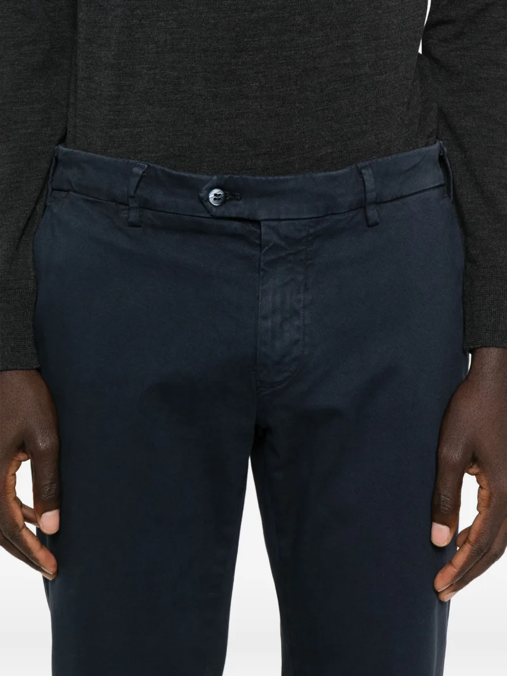 Mason's Straight-leg Trousers In Black
