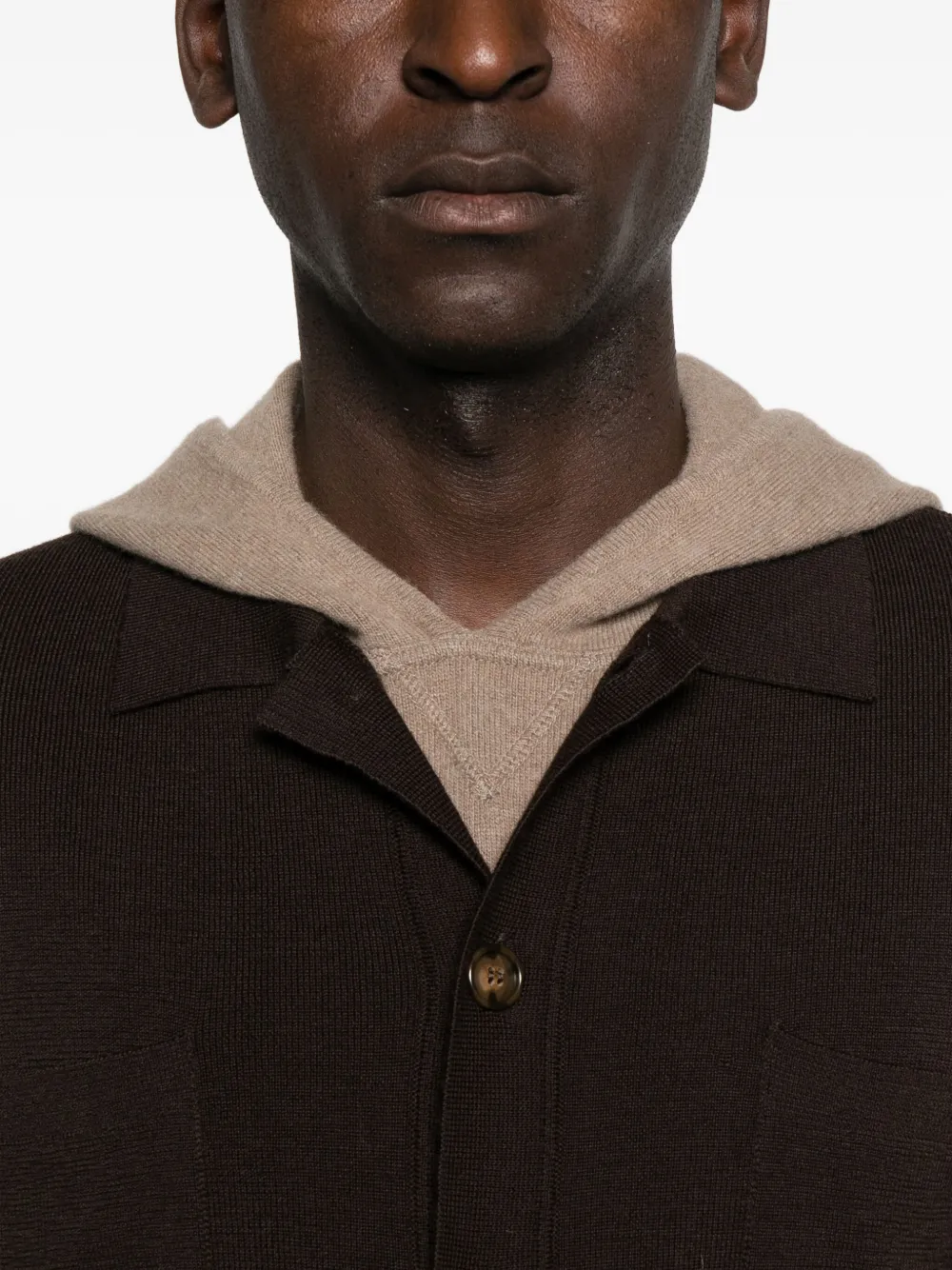 Daniele Fiesoli Buttoned Pocketed Cardigan In Brown