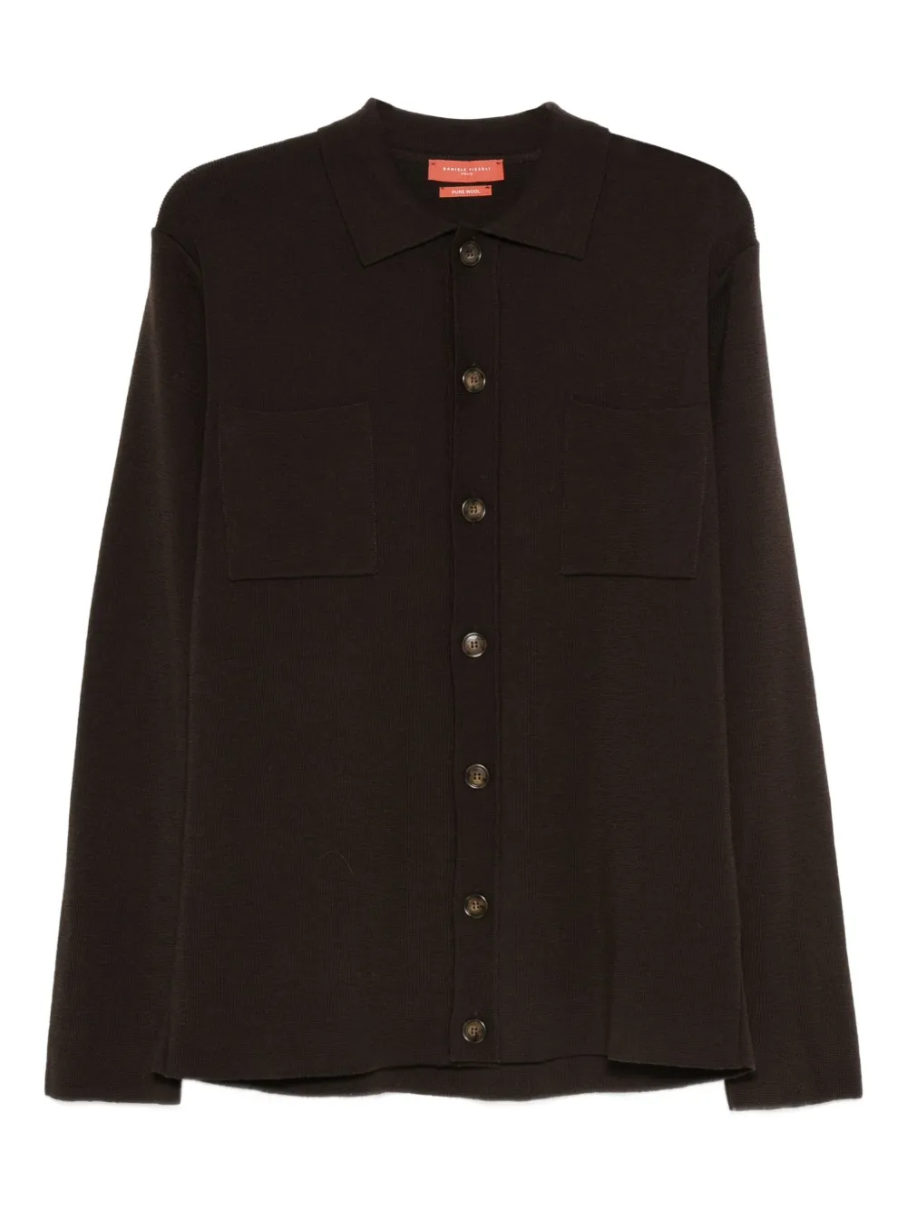 Daniele Fiesoli Buttoned Pocketed Cardigan In Brown