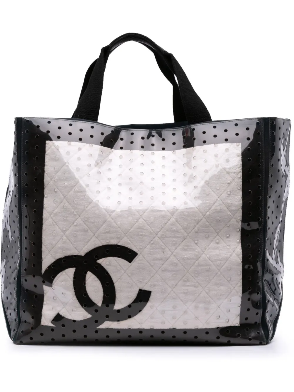 2008-2009 CC Quilted Cotton and PVC Punching tote bag