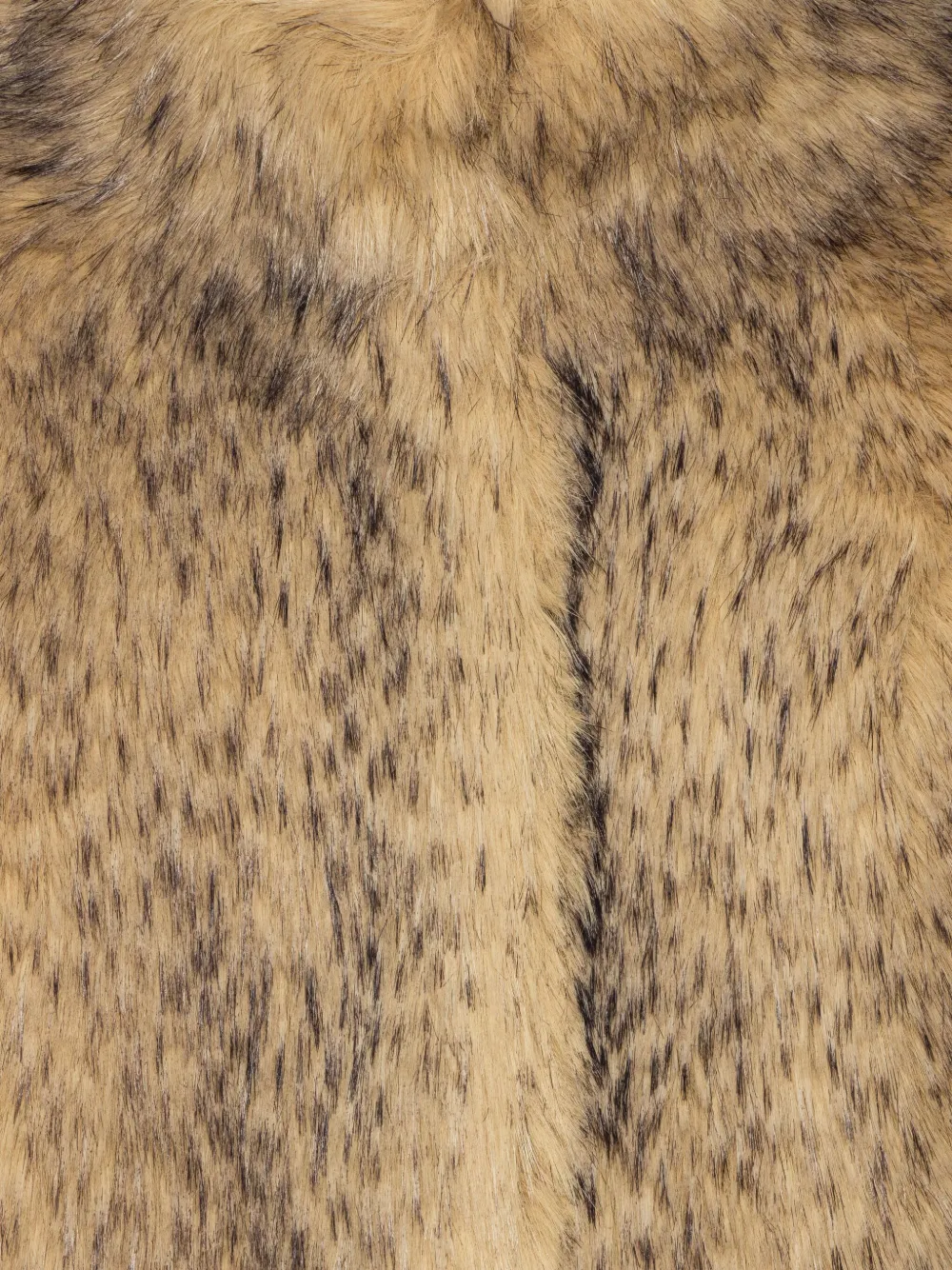 Rotate Birger Christensen Giacca Corta In Pelliccia Sintetica Beige In Animal Print