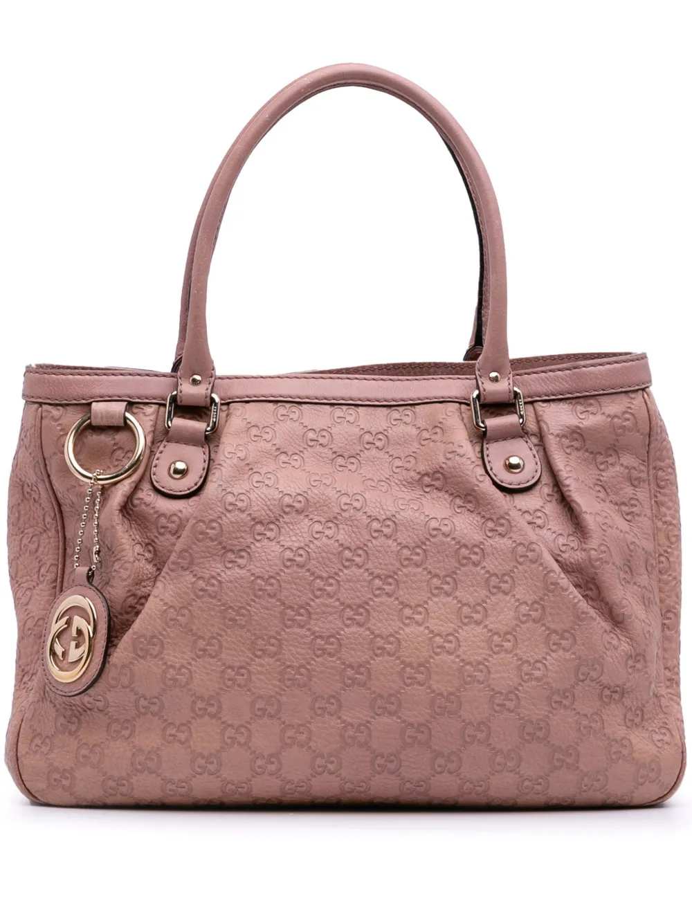Pre-owned Gucci 2016-2025 Ssima Sukey Tote Bag In Pink