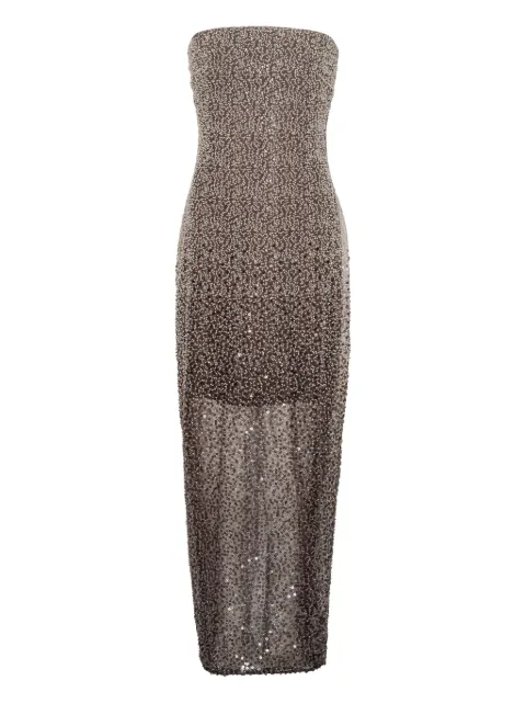 ROTATE BIRGER CHRISTENSEN beaded midi tube dress