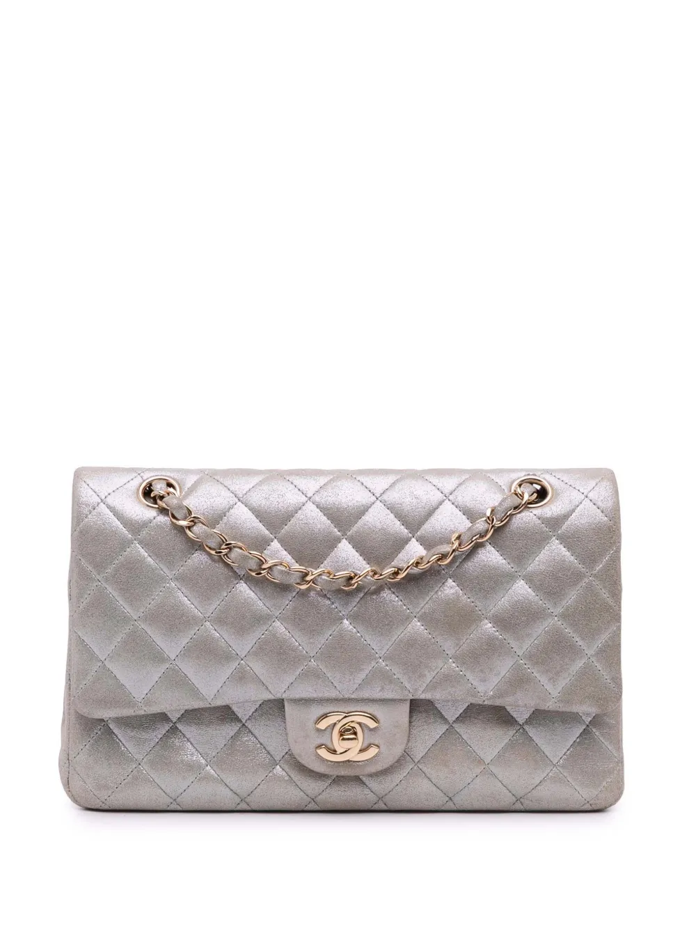 CHANEL Pre-Owned 2011 ミディアム クラシック イリディセント ラムスキン ダブルフラップ ショルダーバッグ - CHANEL Pre-Owned 2011 ミディアム クラシック イリディセント ラムスキン ダブルフラップ ショルダーバッグ -