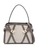 Ferragamo Hug leather-trimmed tote bag - Grey