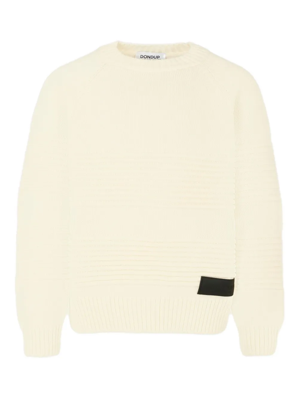 DONDUP KIDS logo-patch sweater Beige