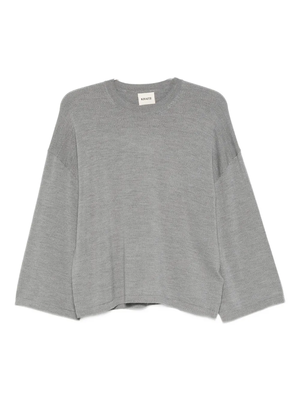 KHAITE Darcy wool sweater Grijs