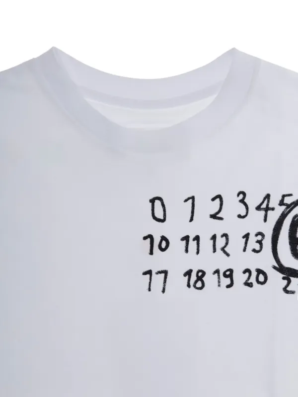 MM6 MAISON MARGIELA キッズ Tシャツ ホワイト Kids White Printed Logo T-shirt by MM6 Maison Margiela | SSENSE