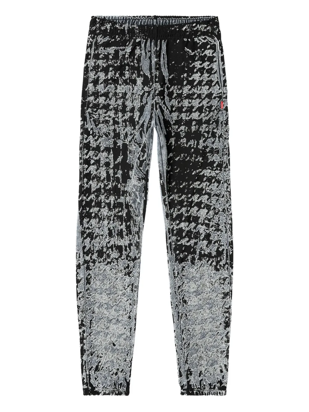 Diesel devoré-houndstooth elasticated trousers | Blue | Image 1