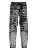 Diesel devoré-houndstooth elasticated trousers - Blue