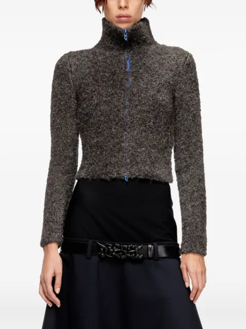 Diesel high-neck zip cardigan
