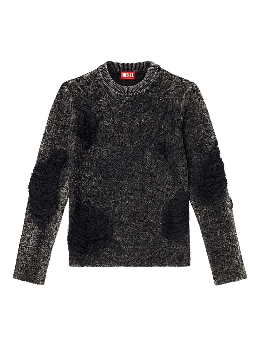 Diesel frayed-detail sweater | Black | Image 1