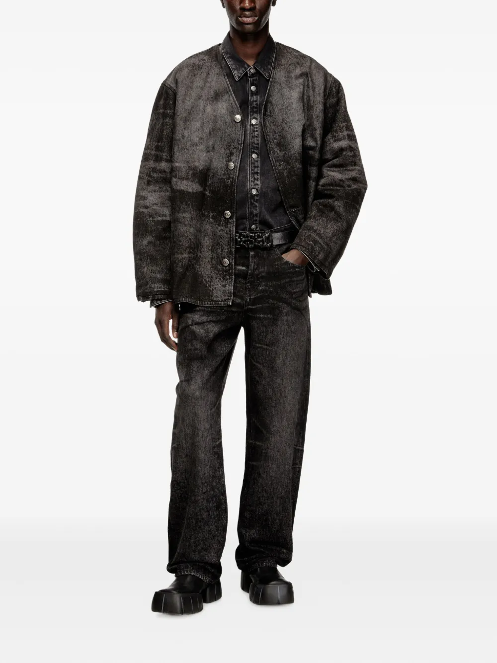 Diesel 2001 D-Macro jeans - Zwart
