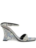 Diesel D-Amber-Wedge sandals - Blue