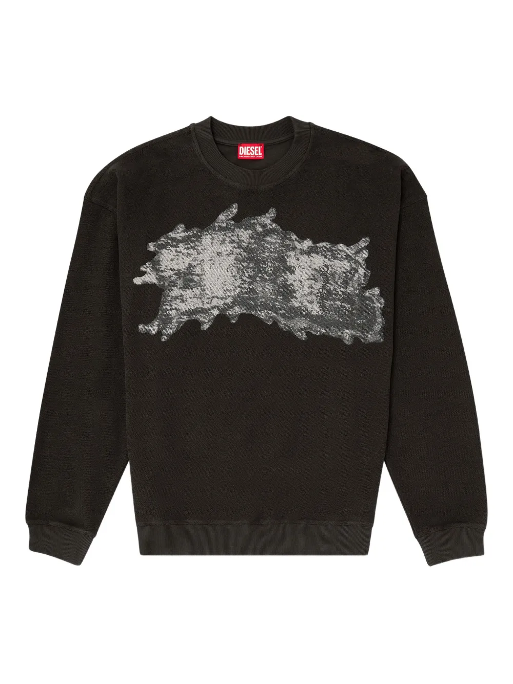 Diesel graffiti-print sweatshirt | Black | Image 1
