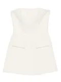 Vestiaire d'un Oiseau Libre pocket wool mini dress - Neutrals