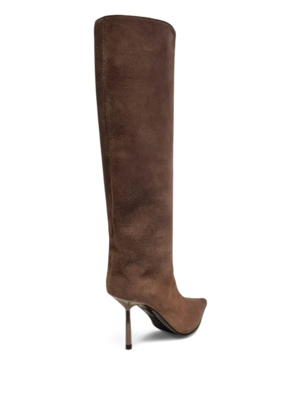 Le Silla 80mm Bella stiletto-heel pointed-toe Boots Brown FARFETCH IN