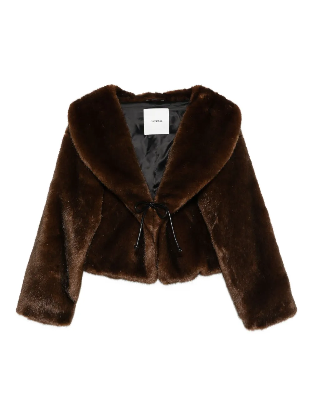 Nanushka Giacca con collo a scialle - Marrone