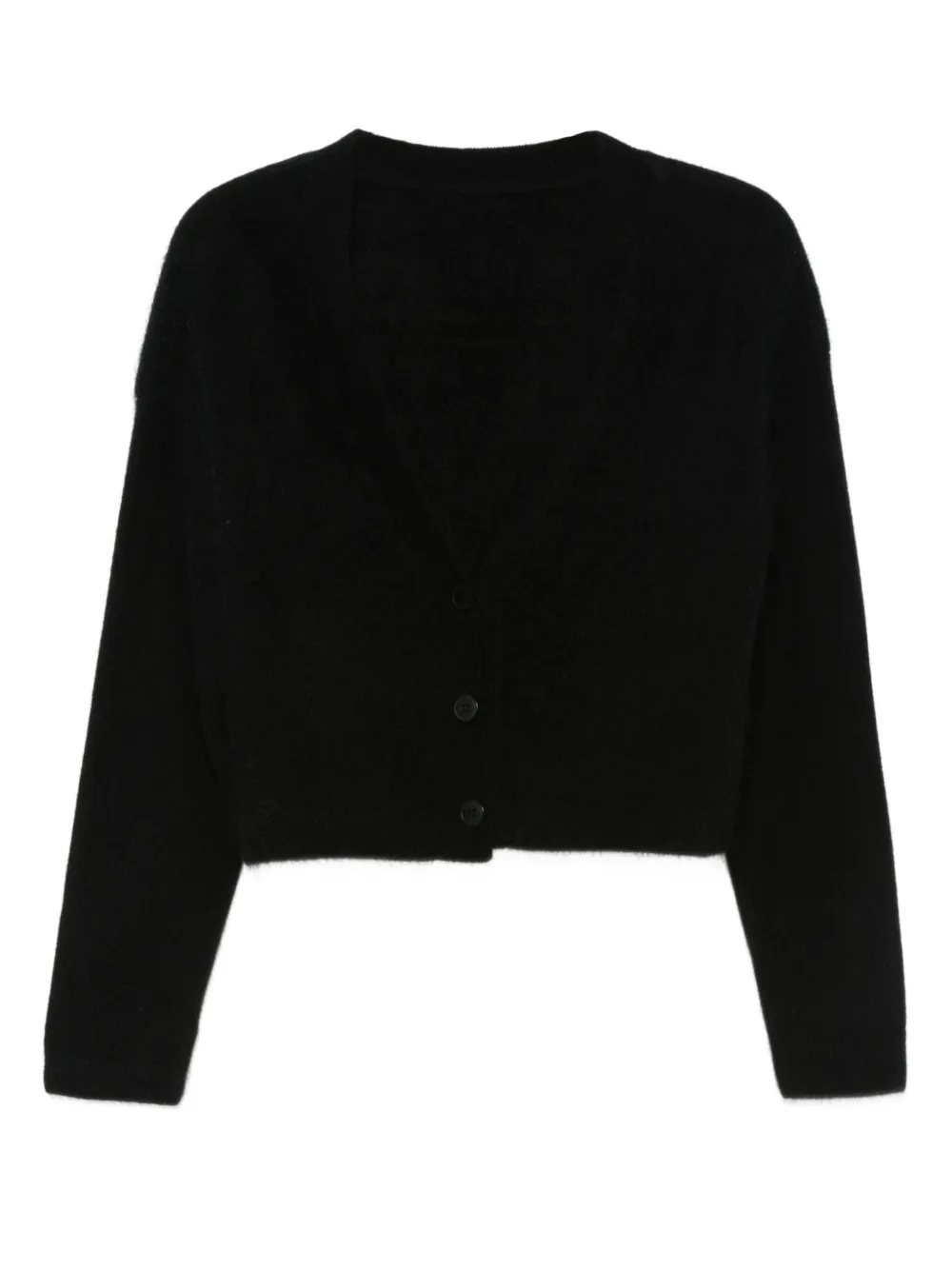 Nanushka Button-front Cashmere Cardigan In Black