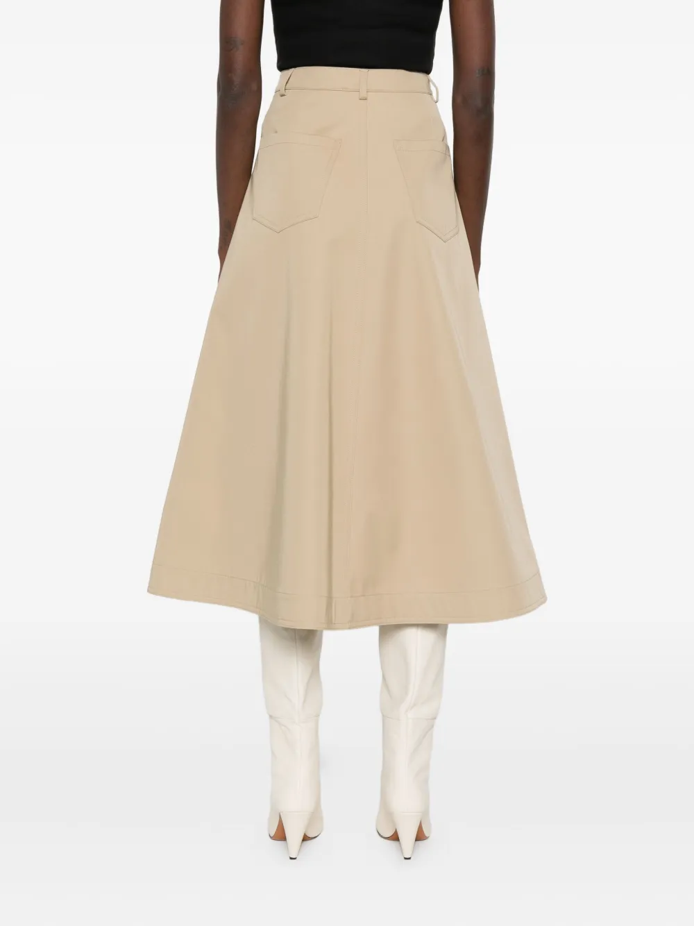 Nanushka Rok met gedrapeerde voorkant Beige