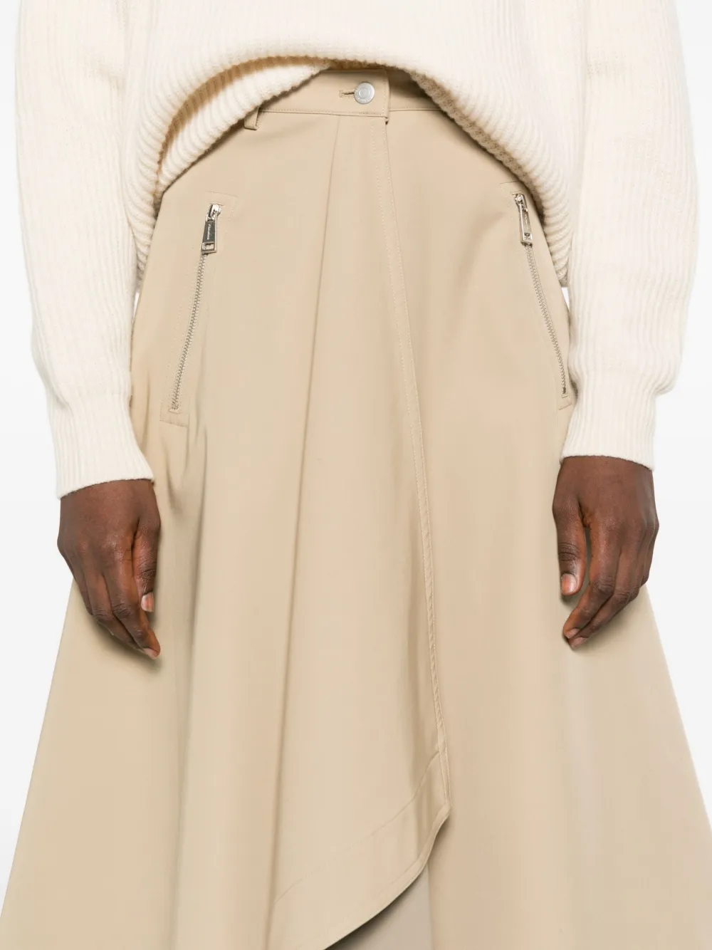 Nanushka Rok met gedrapeerde voorkant Beige