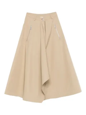 SUSANNE BOMMER front-pocket Midi Skirt | Neutrals | FARFETCH