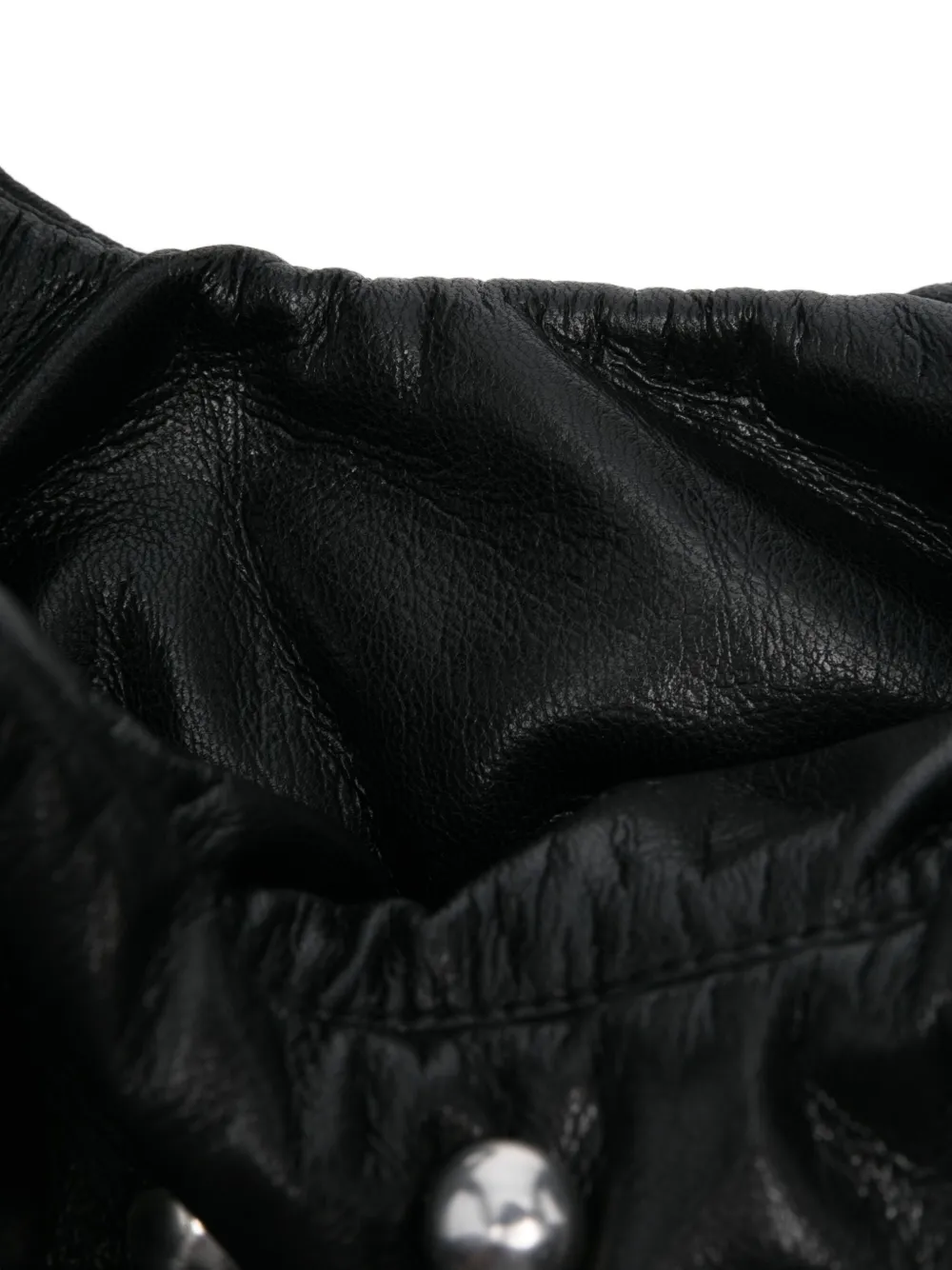 Nanushka Kleine geknoopte clutch verfraaid met studs Zwart