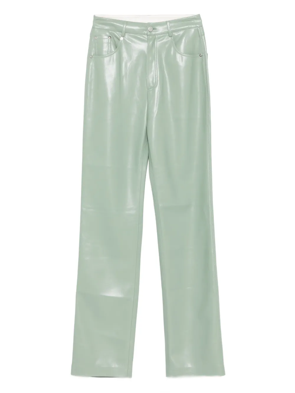 Nanushka Pantaloni con cinque tasche - Verde