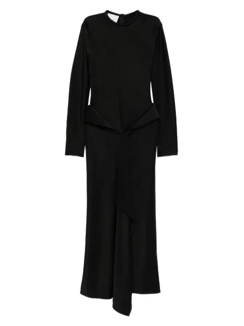 Nanushka crew-neck draped maxi dress