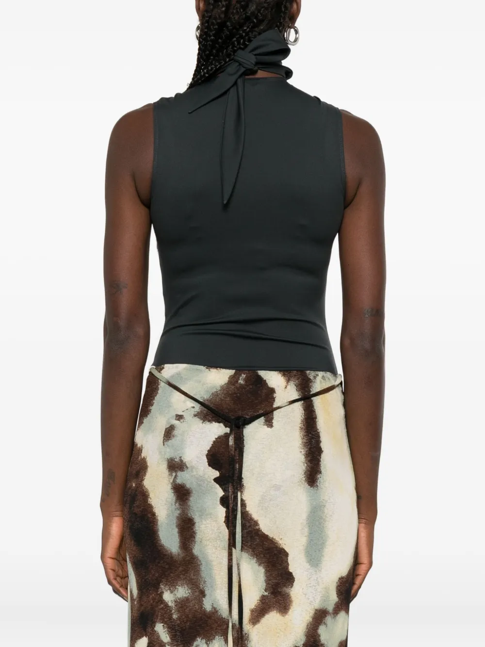 Nanushka Mouwloze body met col Blauw