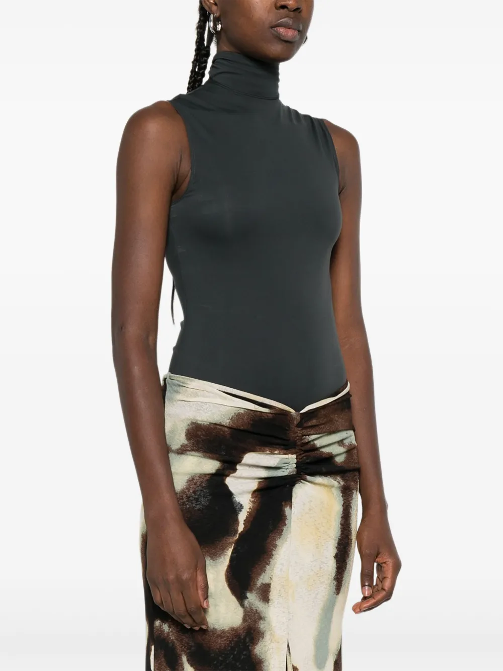 Nanushka Mouwloze body met col Blauw