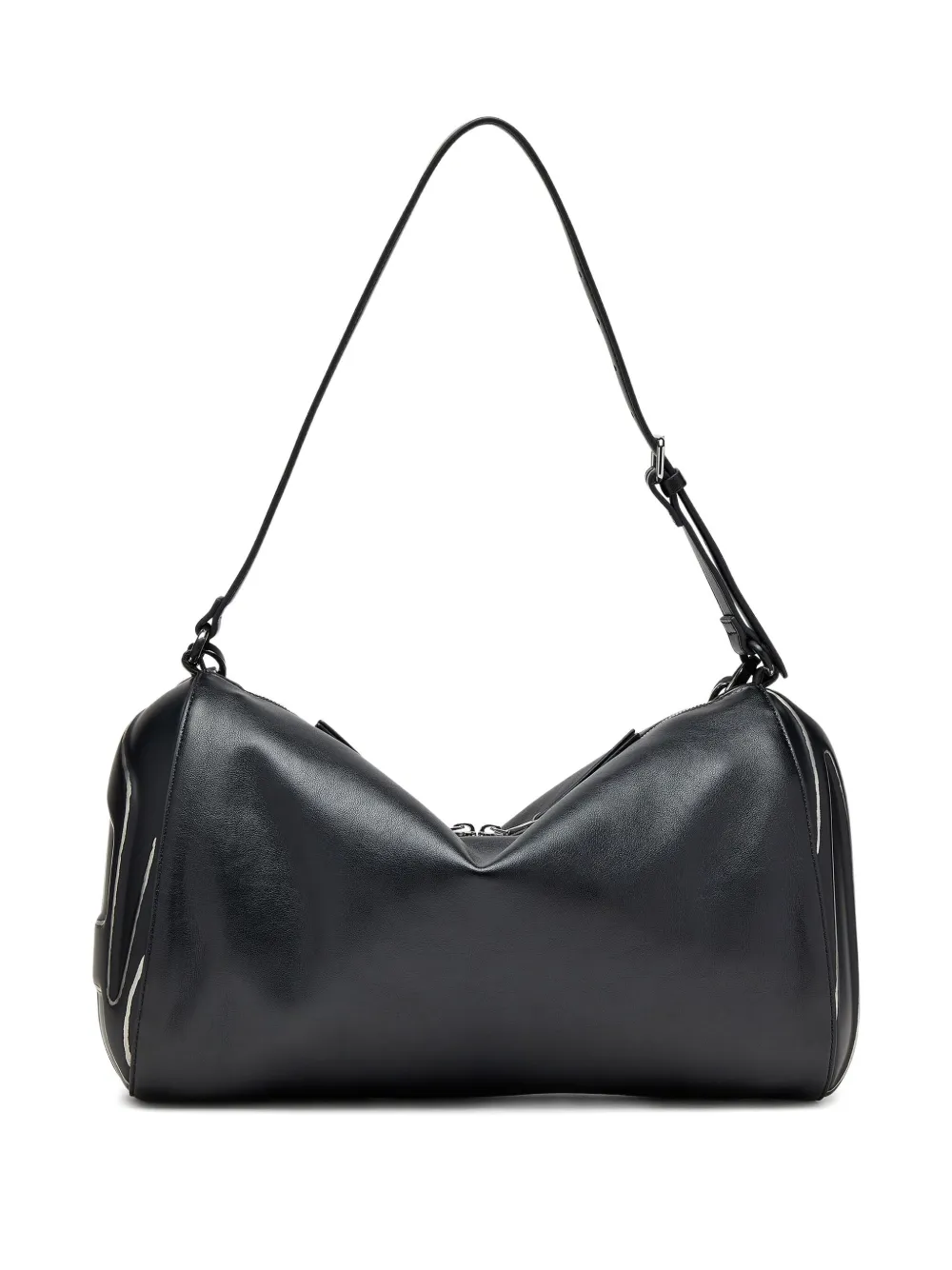 Diesel Load-D schoudertas met ketting - Zwart